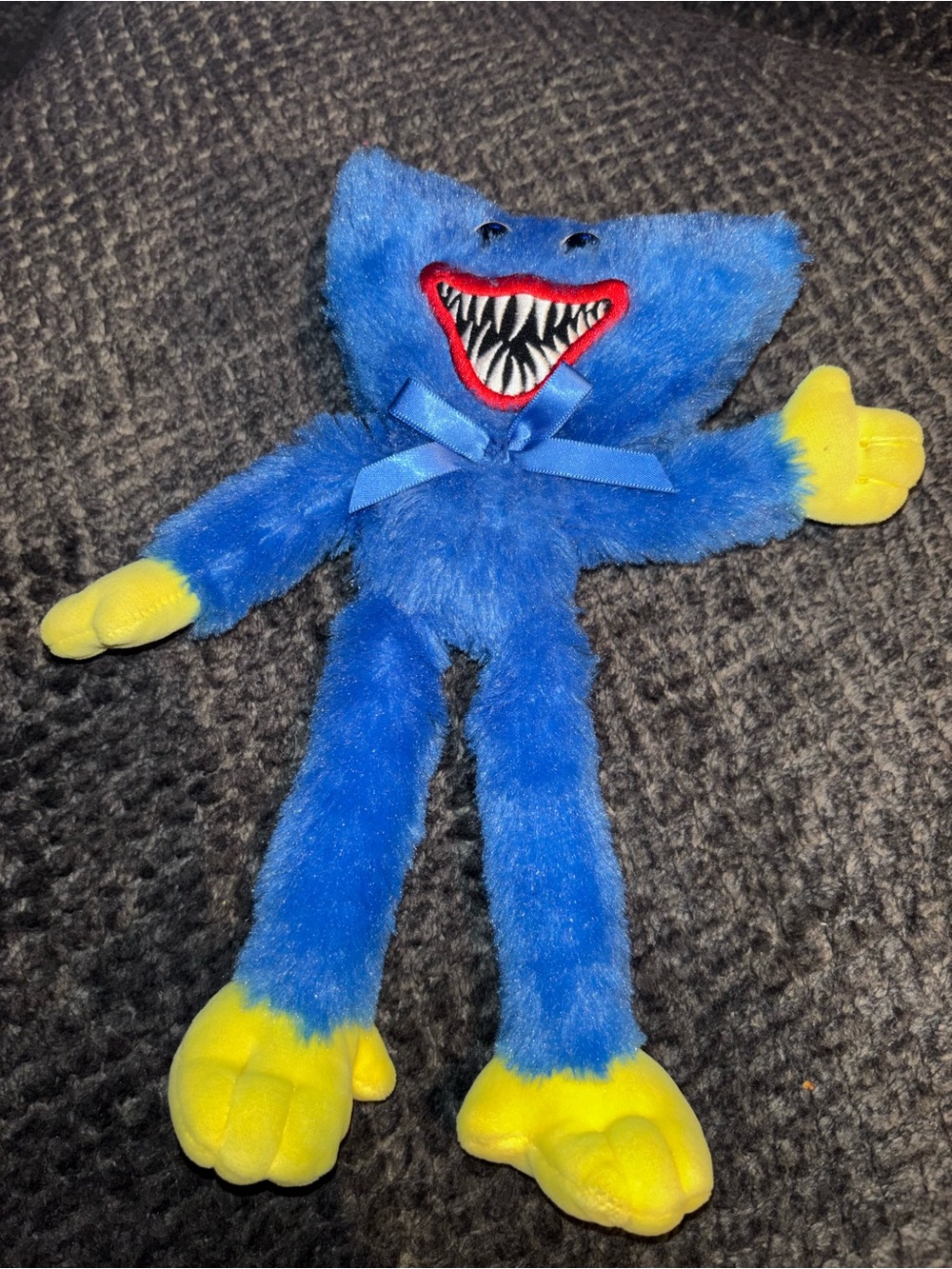 Huggy Wuggy Poppy Playtime Blue Yellow Plush Stuffed Toy